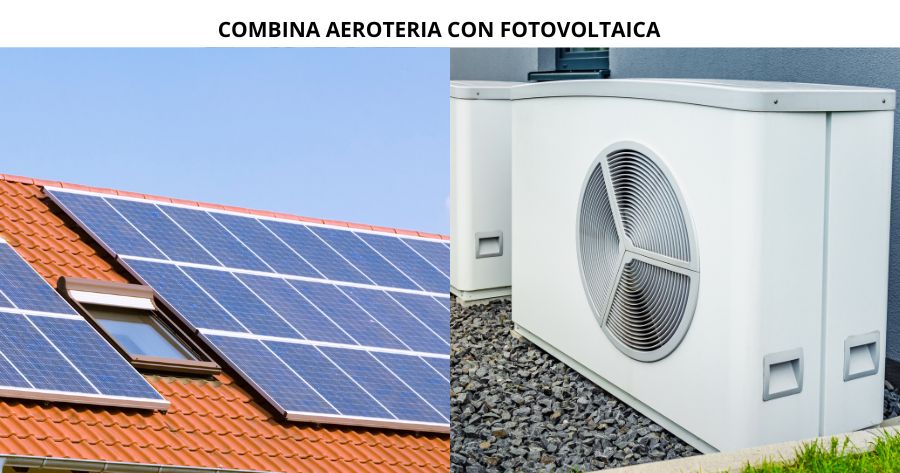 Combina tu aerotermia con placas solares